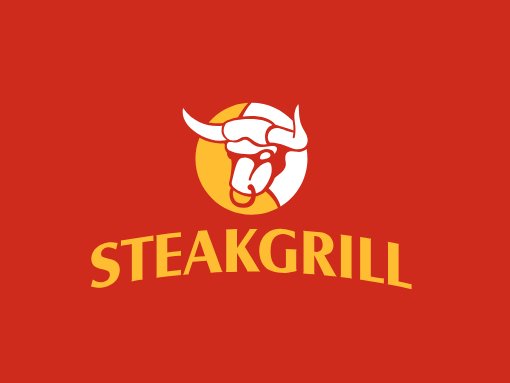 Logo on Red Background